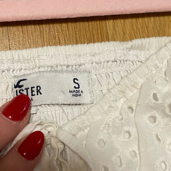 Hollister White Lace Cropped Top - Picture 7 of 10